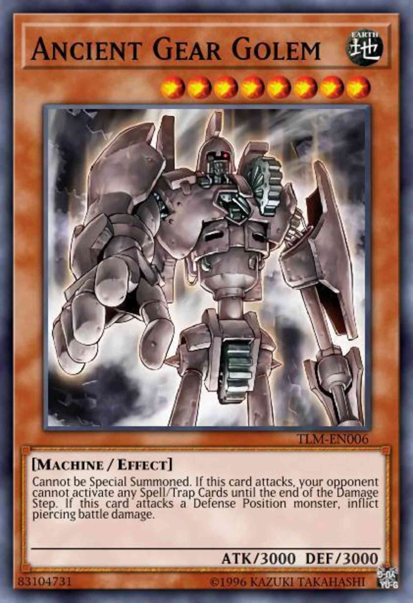 Ancient Gear Golem - TLM-EN006 - Ultra Rare - 1st Edition