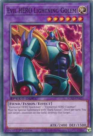 Evil HERO Lightning Golem - SGX3-ENA25 - Common - 1st Edition