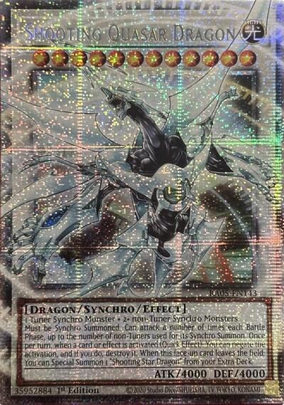 Shooting Quasar Dragon - Extended Art - RA05-EN143 - Starlight Rare - 1st Edition