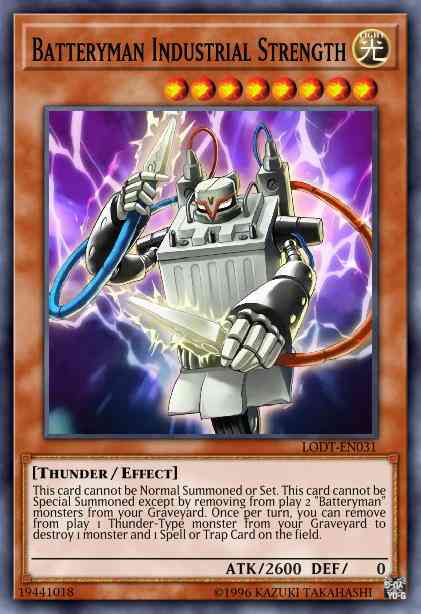 Batteryman Industrial Strength - LODT-EN031 - Rare - Unlimited