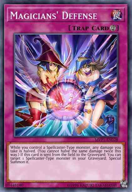 Magicians' Defense - MVP1-ENG28 - Gold Rare - 1st Edition