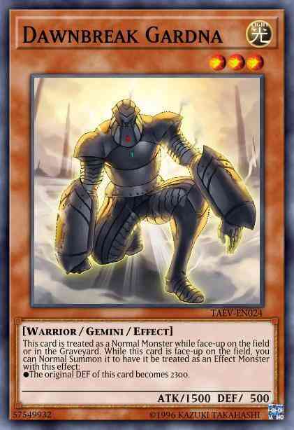 Dawnbreak Gardna - TAEV-EN024 - Common - 1st Edition