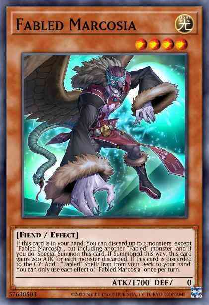 Fabled Marcosia - BLVO-EN018 - Common - 1st Edition
