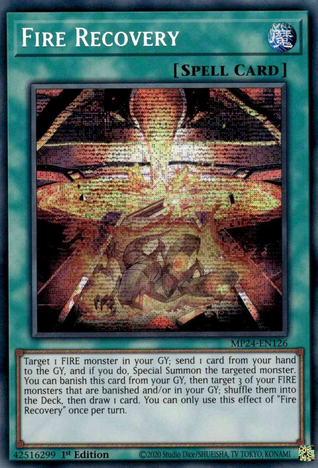 Fire Recovery - MP24-EN126 - Prismatic Secret Rare - 1st Edition