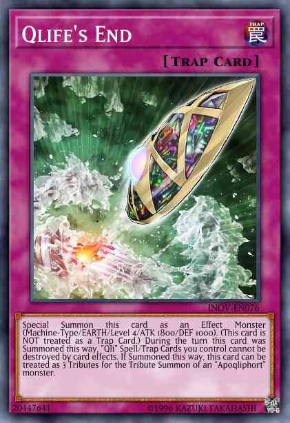 Qlife's End - INOV-EN076 - Rare - Unlimited