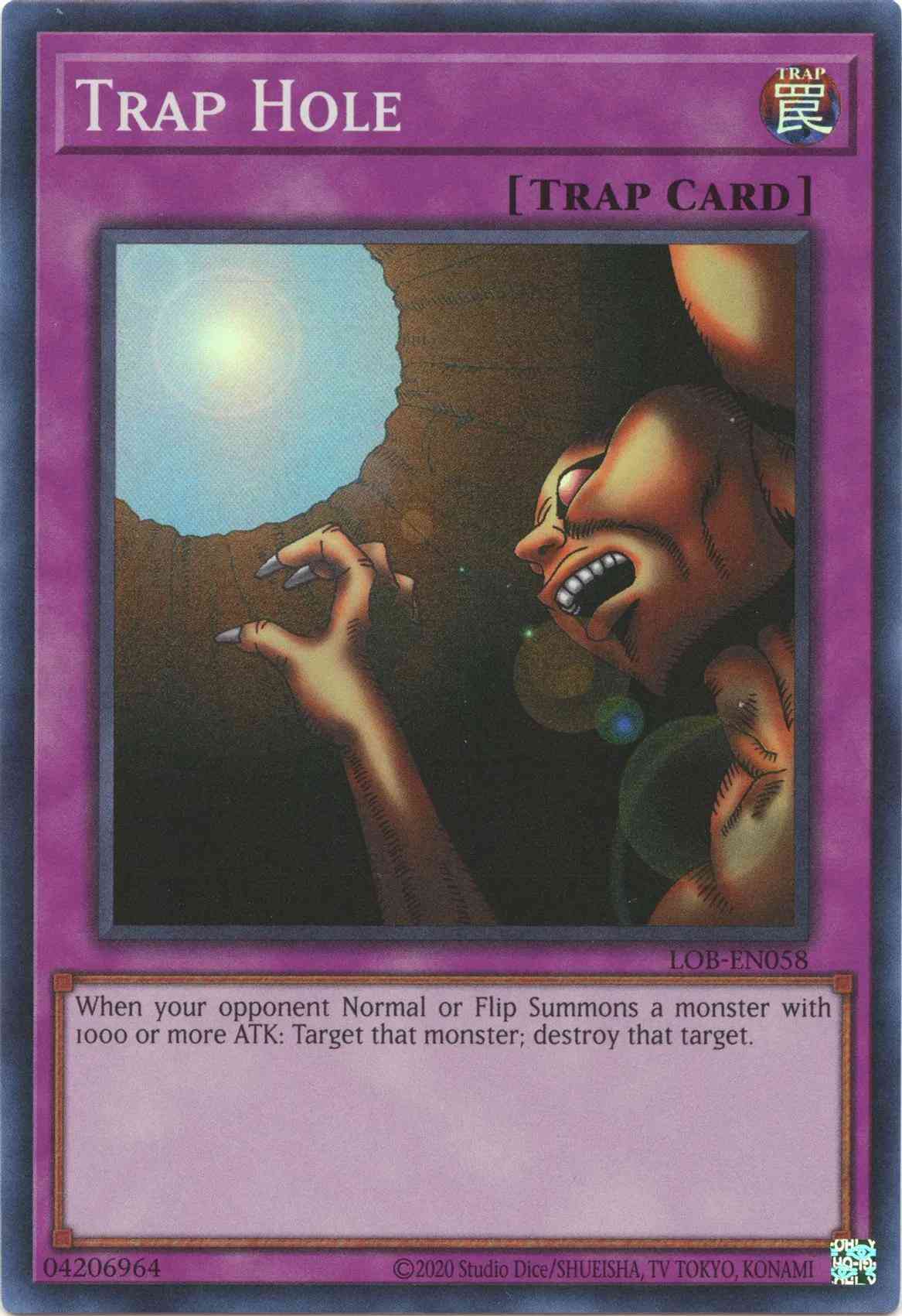 Trap Hole - 25th Anniversary - LOB-EN058 - Super Rare - Unlimited