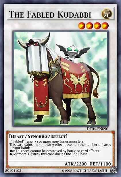 The Fabled Kudabbi - DT04-EN090 - Duel Terminal Super Parallel Rare - Duel Terminal