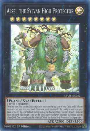 Alsei, the Sylvan High Protector - MAZE-EN052 - Super Rare - 1st Edition