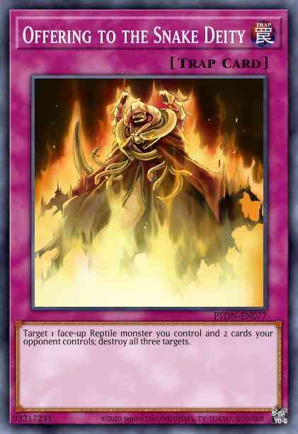 Offering to the Snake Deity - PTDN-EN077 - Rare - Unlimited