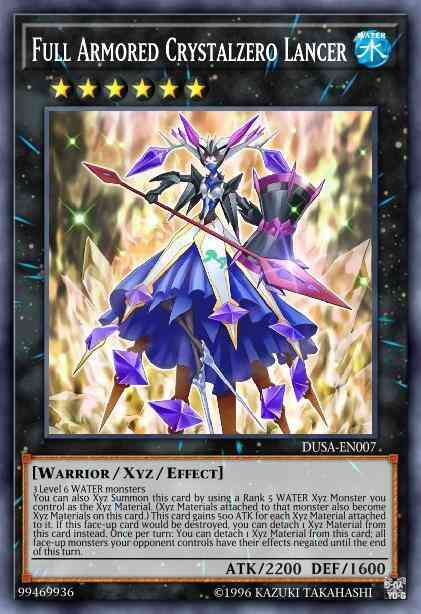 Full Armored Crystalzero Lancer - DUSA-EN007 - Ultra Rare - 1st Edition