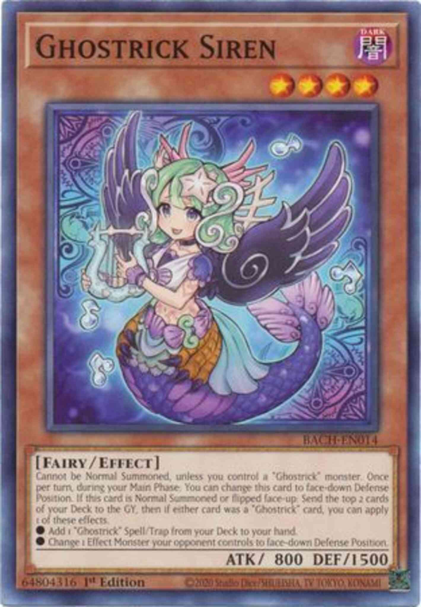 Ghostrick Siren - BACH-EN014 - Common - 1st Edition