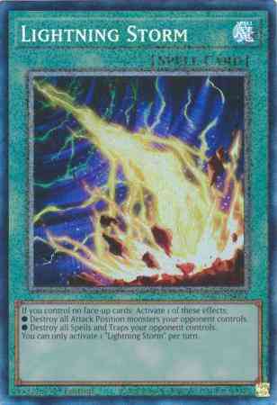 Lightning Storm - RA01-EN061 - Prismatic Collector's Rare - 1st Edition