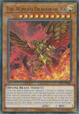 The Winged Dragon of Ra - LED7-EN000 - Ultra Rare (Altenate Artwork) - 1st Edition