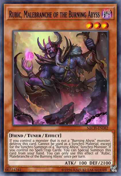 Rubic, Malebranche of the Burning Abyss - PGL3-EN046 - Gold Rare - 1st Edition