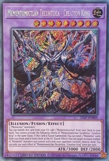 Mementomictlan Tecuhtlica - Creation King - 25LP-EN009 - Secret Rare - Limited