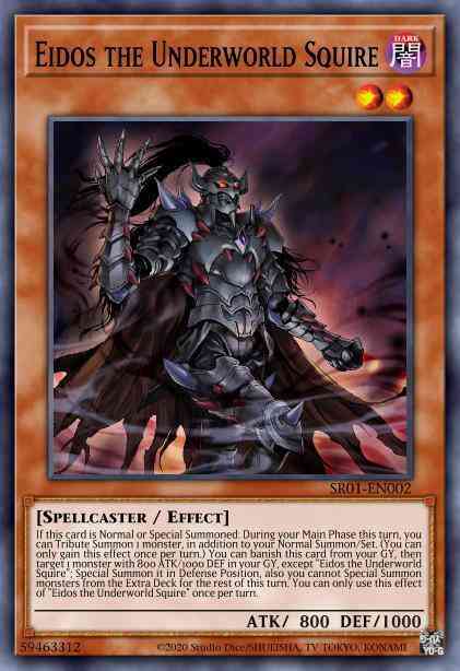 Eidos the Underworld Squire - SR01-EN002 - Super Rare - 1st Edition