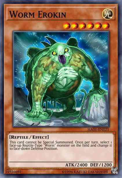 Worm Erokin - HA01-EN021 - Secret Rare - Unlimited