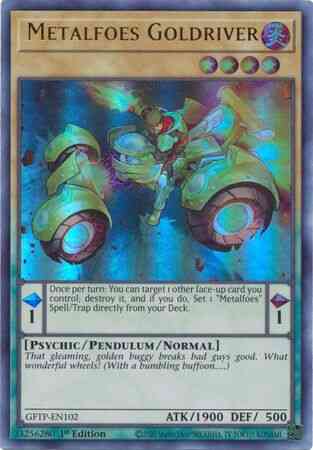 Metalfoes Goldriver - GFTP-EN102 - Ultra Rare - 1st Edition