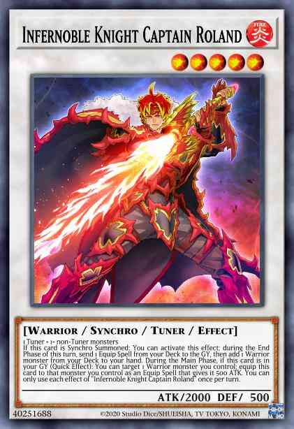 Infernoble Knight Captain Roland - ROTD-EN041 - Common - 1st Edition