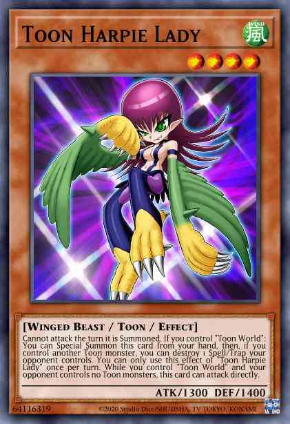 Toon Harpie Lady - TOCH-EN002 - Collector's Rare - 1st Edition