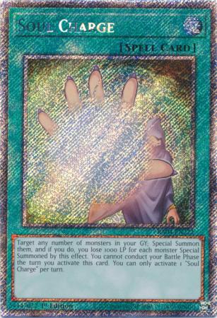 Soul Charge - RA04-EN222 - Platinum Secret Rare - 1st Edition