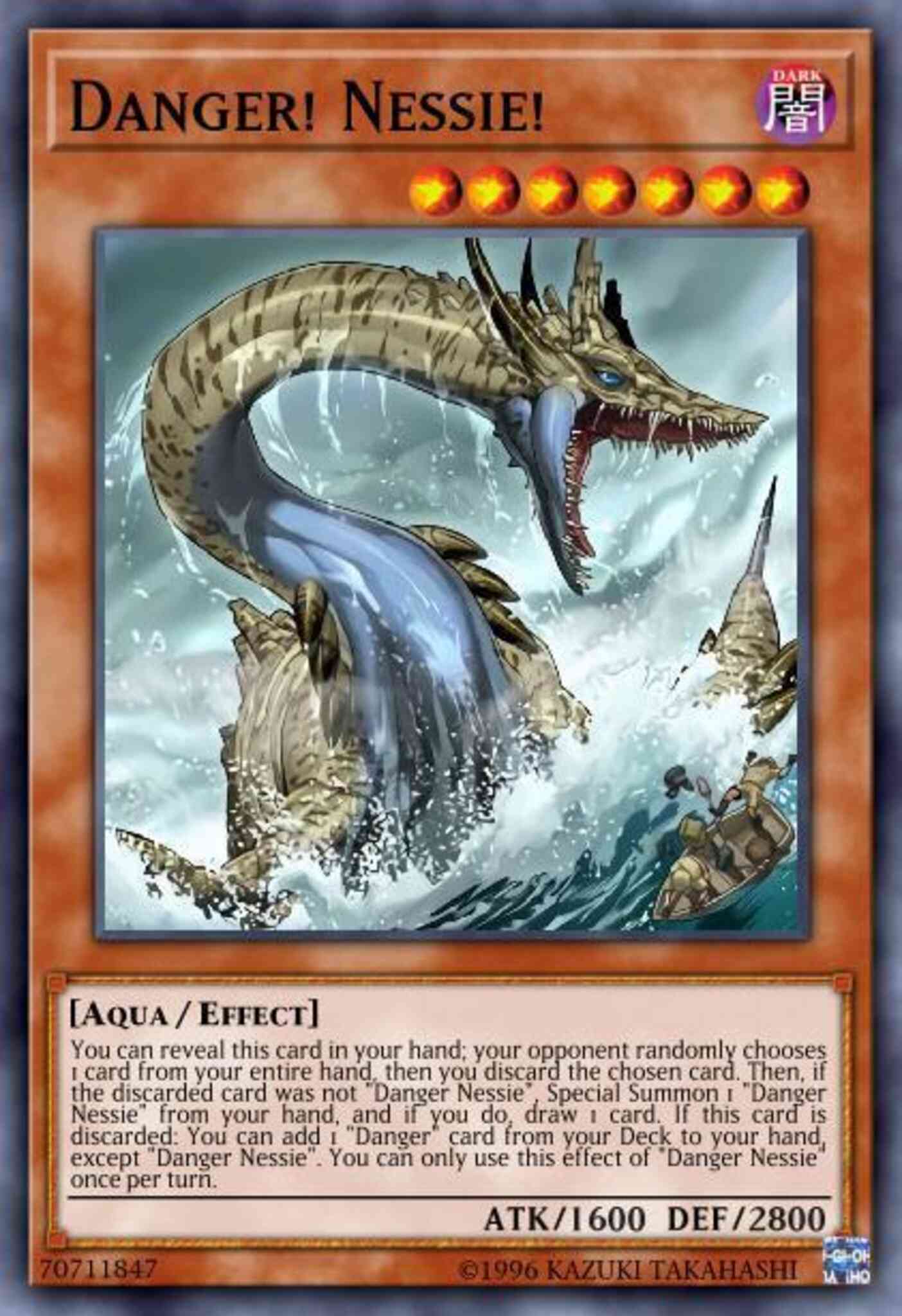 Danger! Nessie! - CYHO-EN083 - Secret Rare - 1st Edition