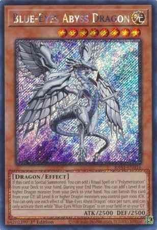 Blue-Eyes Abyss Dragon - RA01-EN016 - Platinum Secret Rare - 1st Edition