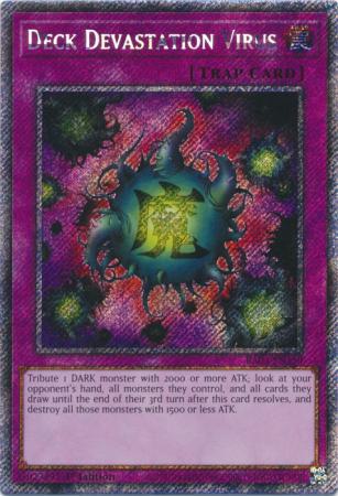 Deck Devastation Virus - RA03-EN150 - Platinum Secret Rare - 1st Edition