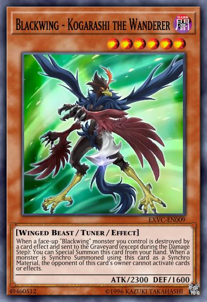Blackwing - Kogarashi the Wanderer - EXVC-EN009 - Ultra Rare - 1st Edition