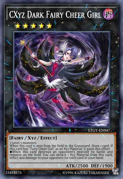 CXyz Dark Fairy Cheer Girl - LTGY-EN047 - Rare - 1st Edition