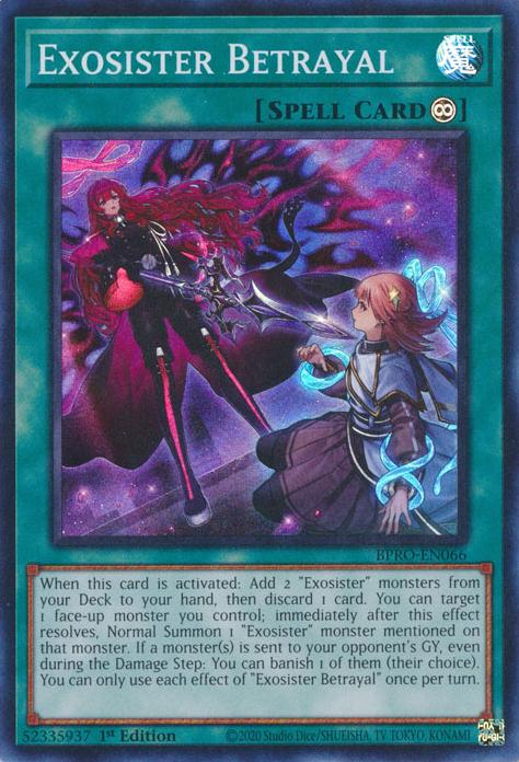Exosister Betrayal - BPRO-EN066 - Super Rare - 1st Edition