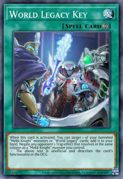 World Legacy Key - MP18-EN206 - Rare - 1st Edition