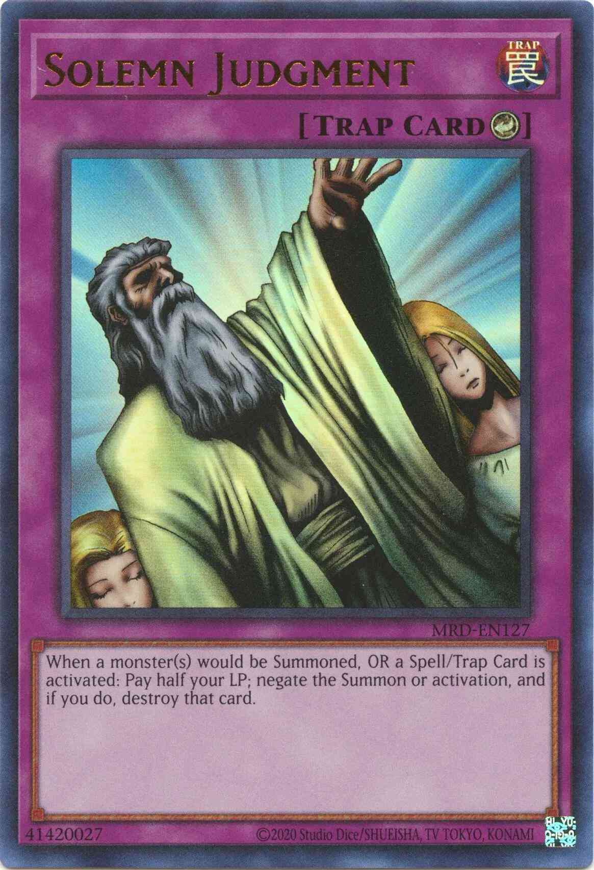Solemn Judgment - 25th Anniversary - MRD-EN127 - Ultra Rare - Unlimited