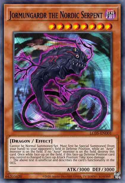 Jormungardr the Nordic Serpent - LC05-EN001 - Ultra Rare - Limited