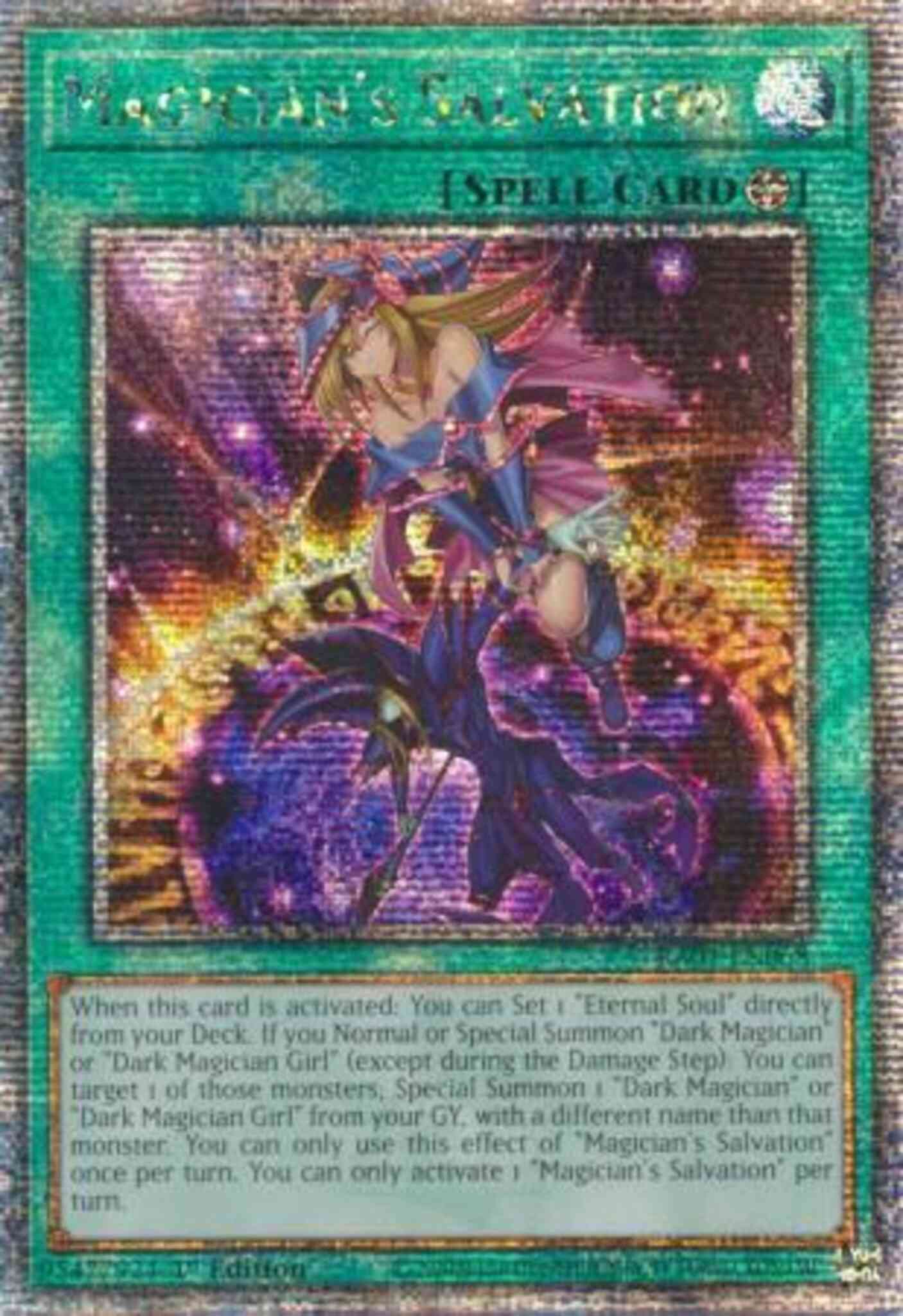Magician's Salvation - RA01-EN068 - Quarter Century Secret Rare - 1st Edition