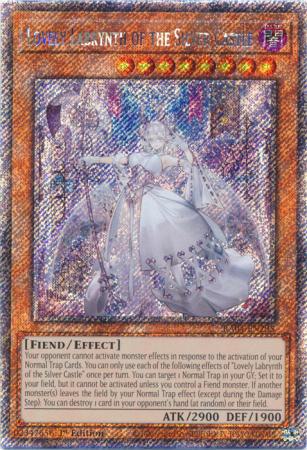 Lovely Labrynth of the Silver Castle - RA04-EN295 - Platinum Secret Rare - 1st Edition
