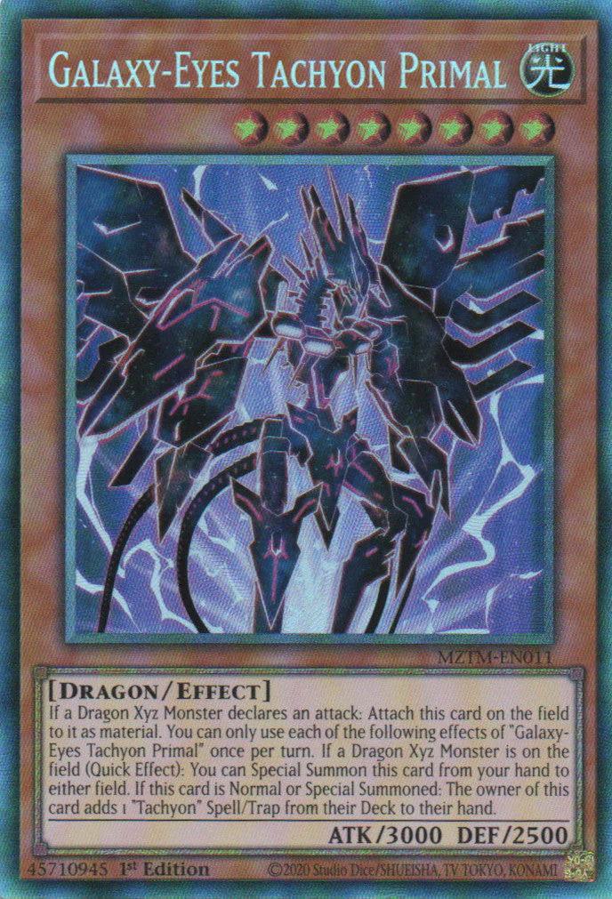Galaxy-Eyes Tachyon Primal - MZTM-EN011 - Collector's Rare - 1st Edition