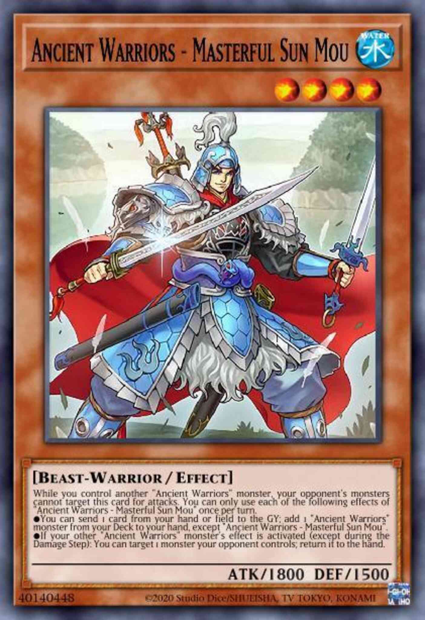 Ancient Warriors - Masterful Sun Mou - IGAS-EN008 - Ultra Rare - Unlimited