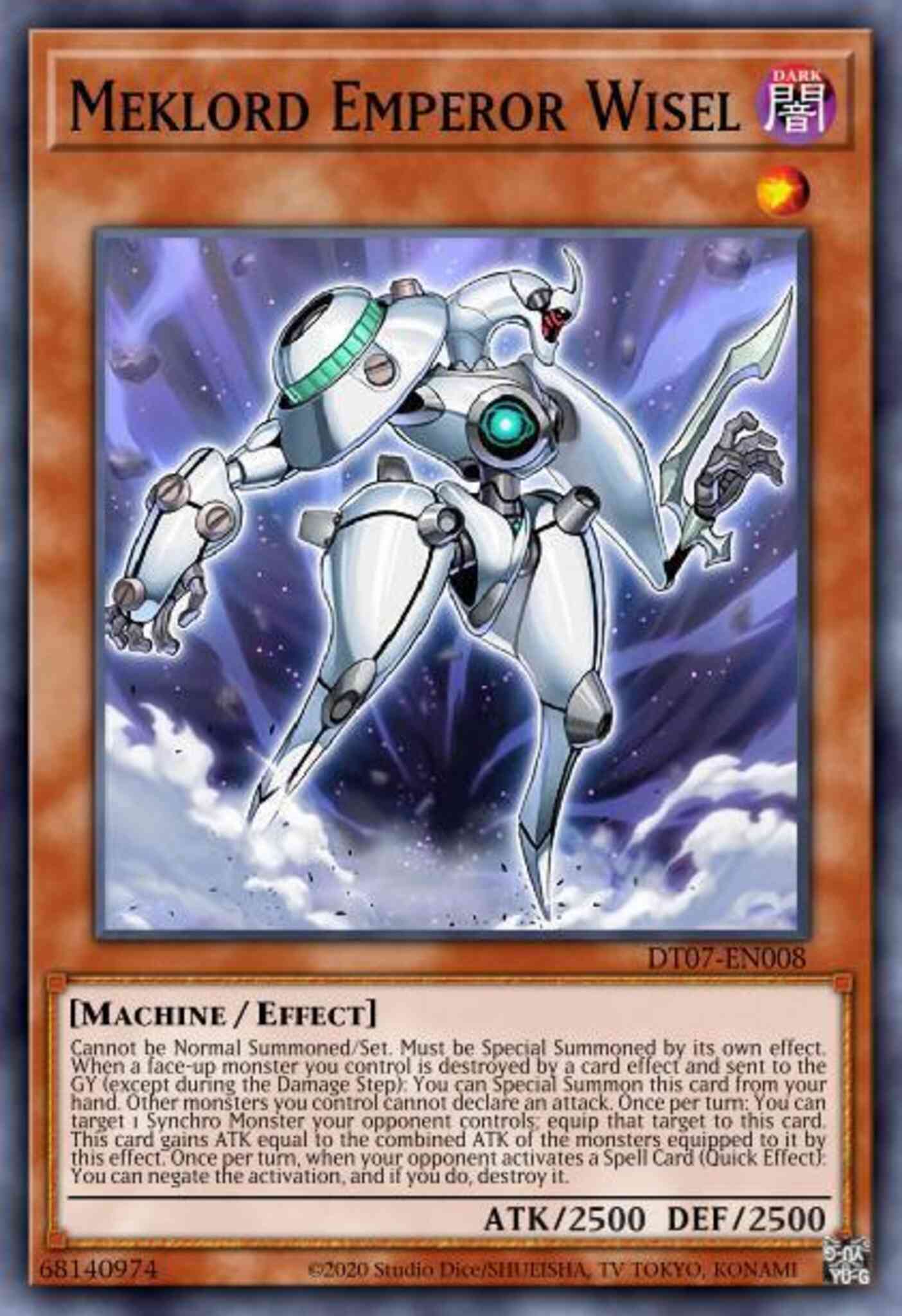 Meklord Emperor Wisel - DT07-EN008 - Duel Terminal Rare Parallel Rare - Duel Terminal