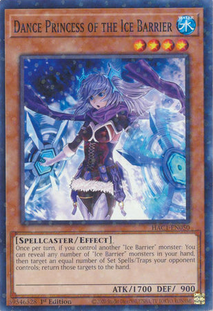 Dance Princess of the Ice Barrier - HAC1-EN050 - Duel Terminal Normal Parallel Rare - 1st Edition