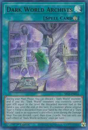 Dark World Archives - SR13-EN026 - Ultra Rare - 1st Edition