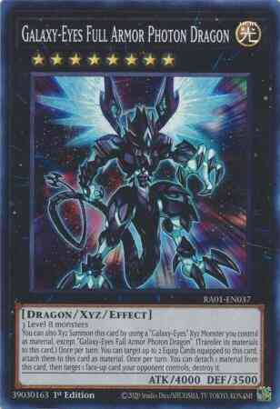 Galaxy-Eyes Full Armor Photon Dragon - RA01-EN037 - Super Rare - 1st Edition