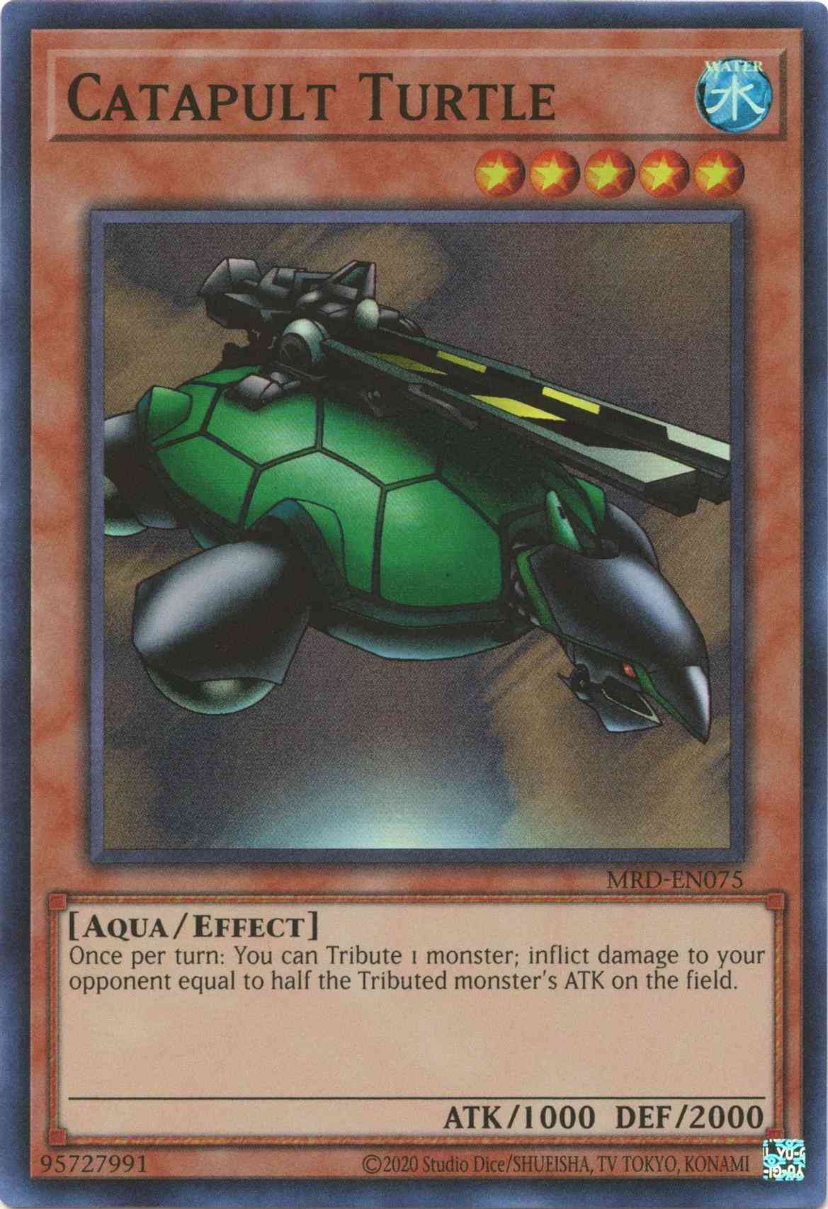 Catapult Turtle - 25th Anniversary - MRD-EN075 - Super Rare - Unlimited