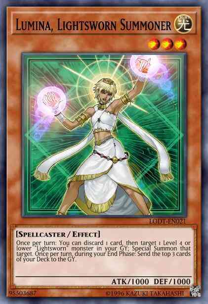 Lumina, Lightsworn Summoner - BLLR-EN038 - Ultra Rare - 1st Edition