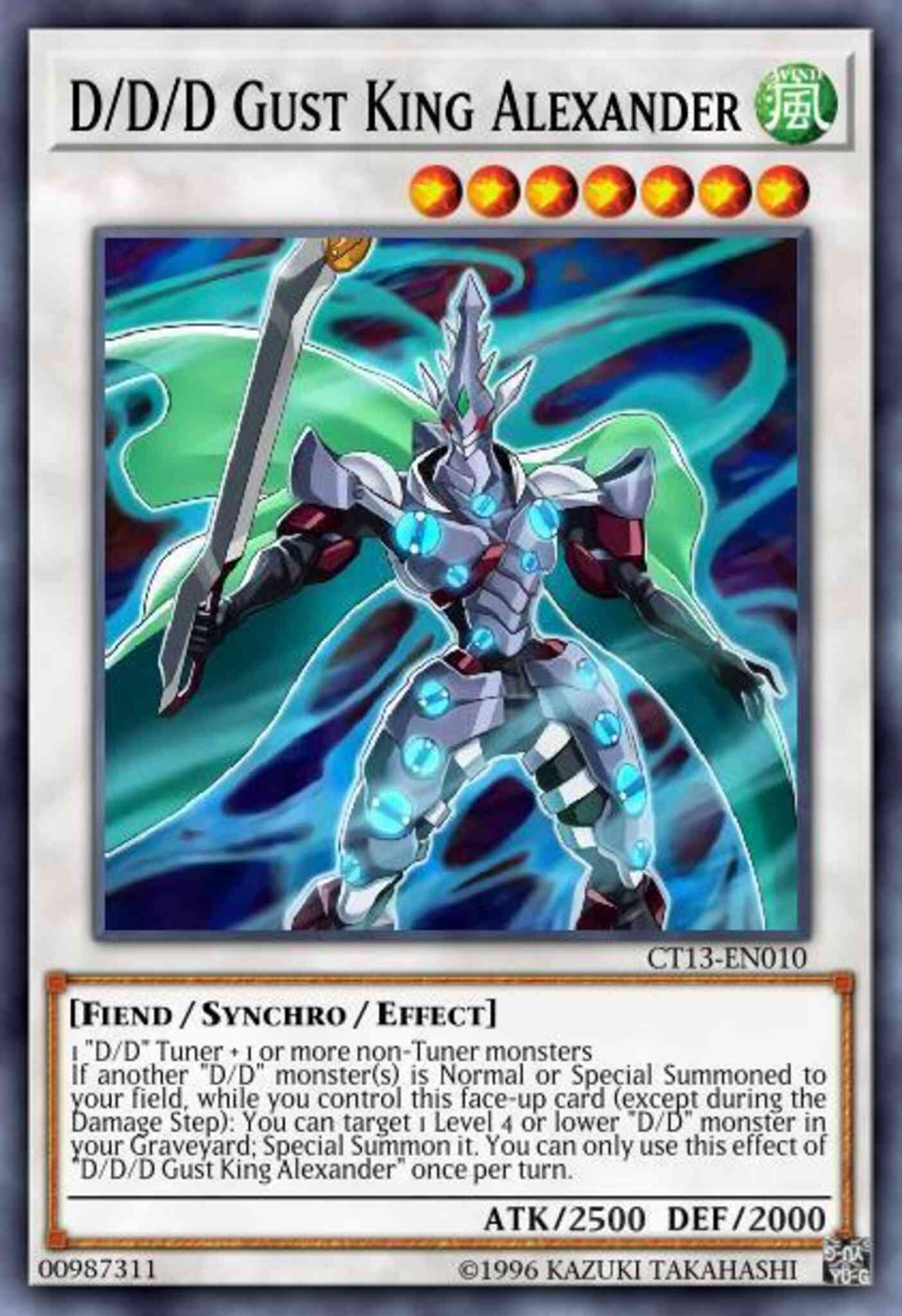 D/D/D Gust King Alexander - CT13-EN010 - Super Rare - Limited