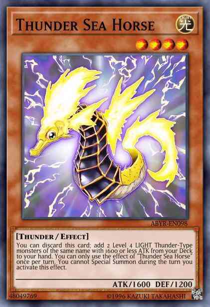 Thunder Sea Horse - CT10-EN016 - Super Rare - Limited