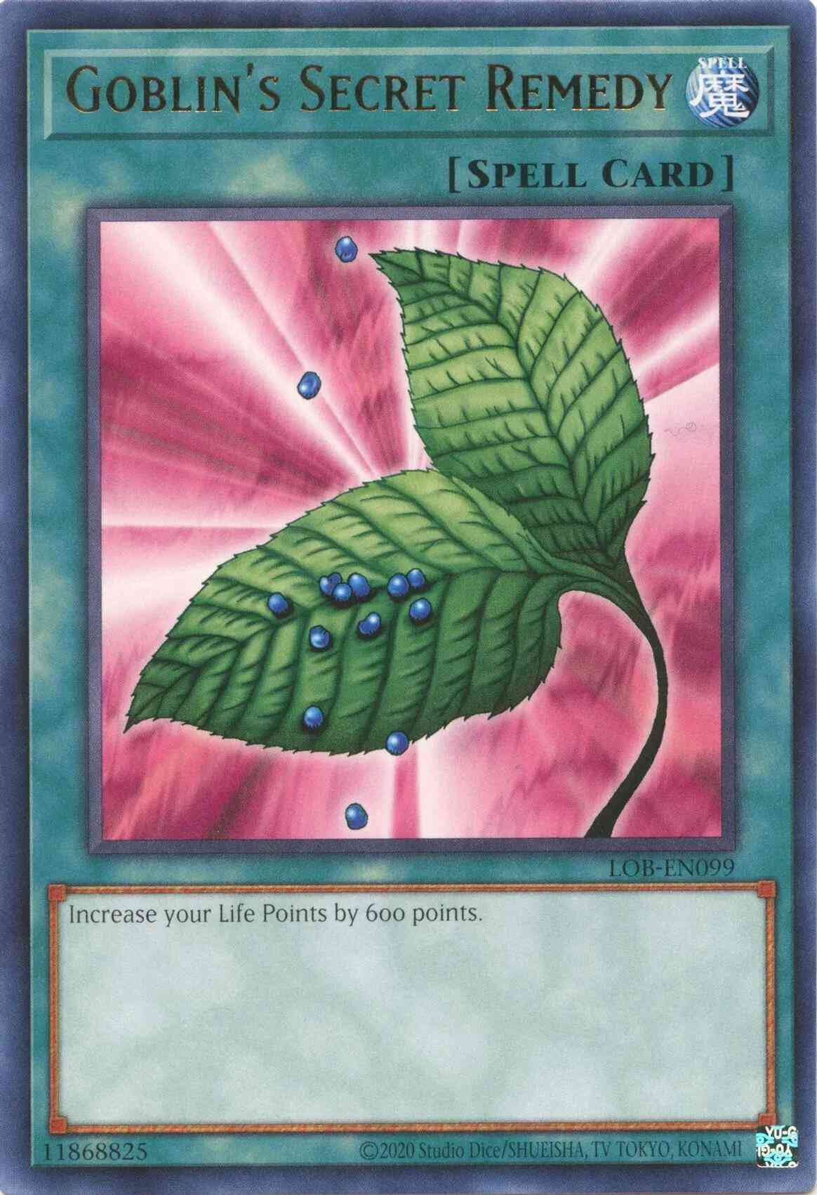 Goblin's Secret Remedy - 25th Anniversary - LOB-EN099 - Rare - Unlimited