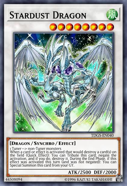 Stardust Dragon - TDGS-EN040 - Ultimate Rare - Unlimited