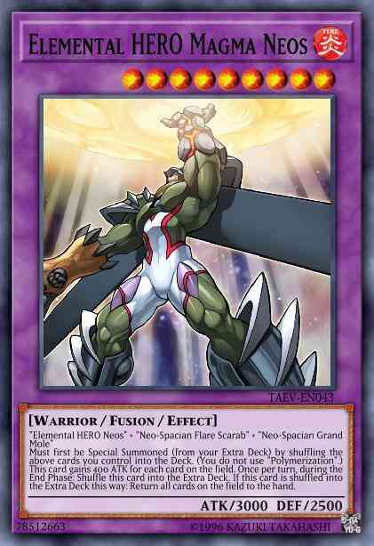 Elemental HERO Magma Neos - TAEV-EN043 - Secret Rare - Unlimited