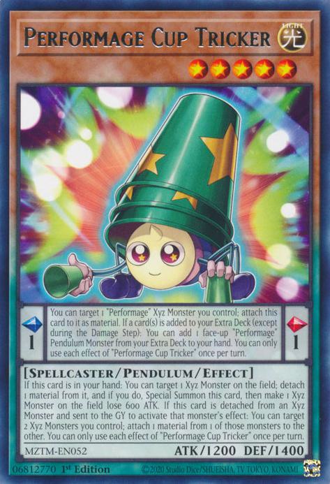 Performage Cup Tricker - MZTM-EN052 - Rare - 1st Edition